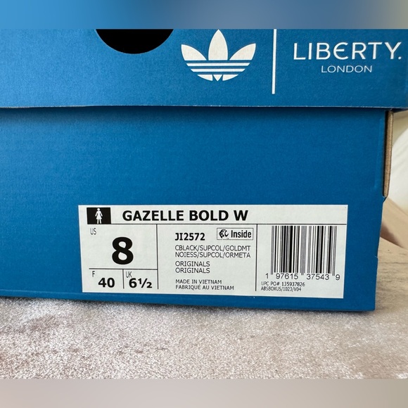 NWOT Adidas Liberty London Gazelle Bold - Picture 4 of 10